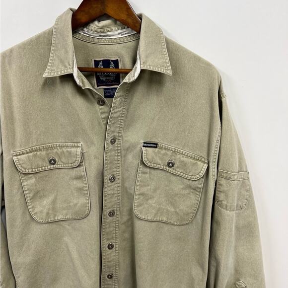 Harley Davidson | Biker Blues Green Chambray Button Front Shirt - Picture 1 of 6